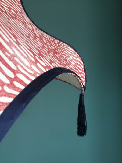 Pagode Birmaine motif corail création Inkrée sur Saint martin de ré.