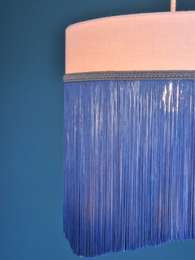 abat jour à franges longues diagonale inkree