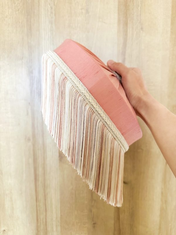 Abat-jour dôme droit Rose par Atelier Inkrée Abat-jour dome droit rose création sur-mesure par Atelier Inkrée